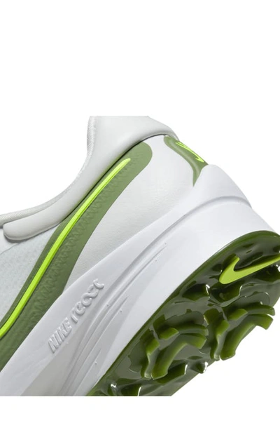 Shop Nike Air Zoom Infinity Tour Next Golf Shoe In White/ Treeline/ Platinum