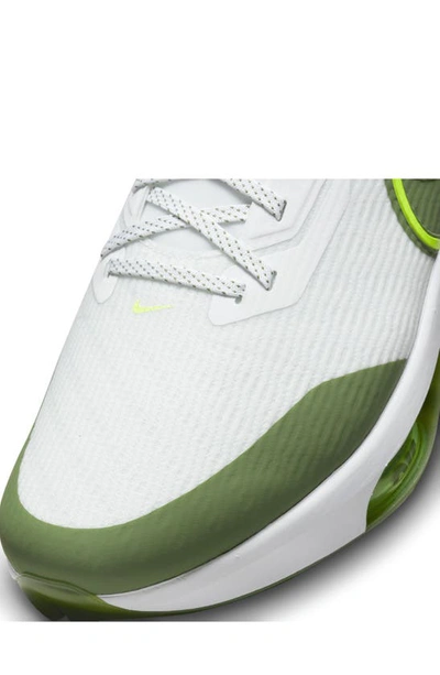 Shop Nike Air Zoom Infinity Tour Next Golf Shoe In White/ Treeline/ Platinum