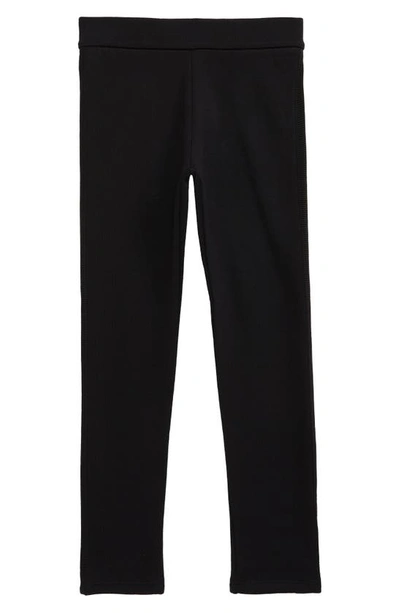 Shop Moncler Kids' Cotton Sweatpants In Black