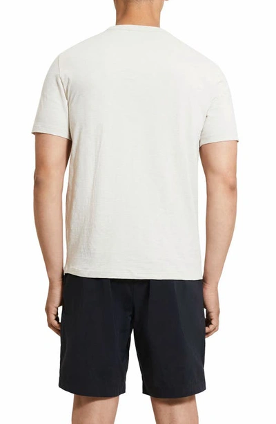 Shop Theory Cosmo Solid Crewneck T-shirt In Moon - Q82