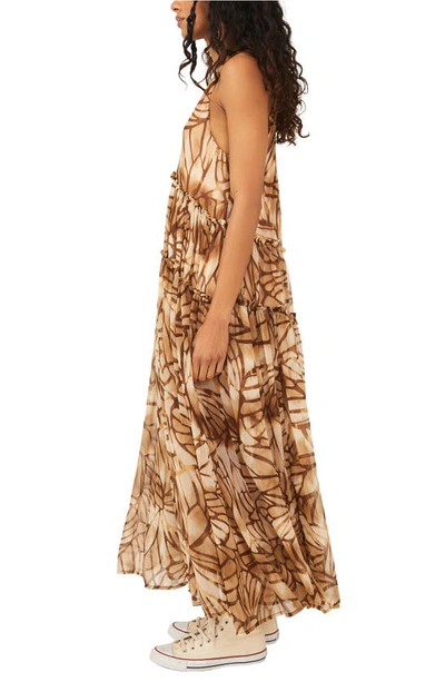Shop Free People Julianna Floral Maxi Dress In Sand Combo