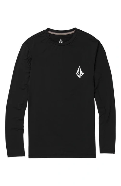 Shop Volcom Taunt Performance Rashguard In Black