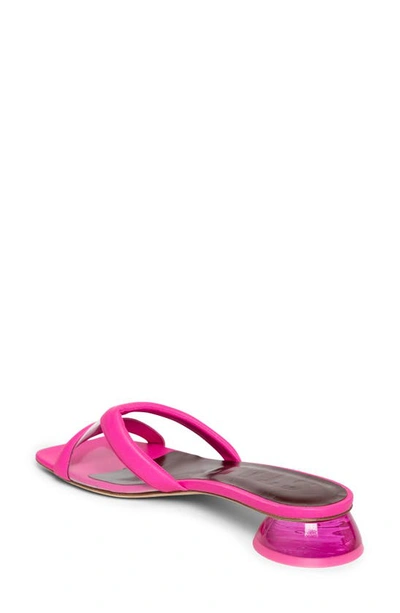 Shop Staud Simone Lucite® Slide Sandal In Bougainvillea