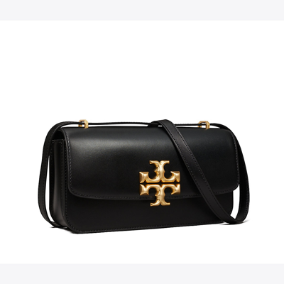 Shop Tory Burch Small Eleanor Rectangular Bag In Black