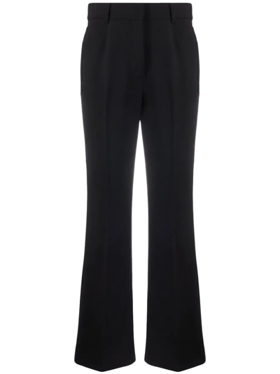 Shop Stella Mccartney Stella Mc Cartney Cropped Bootcut Trousers In Black