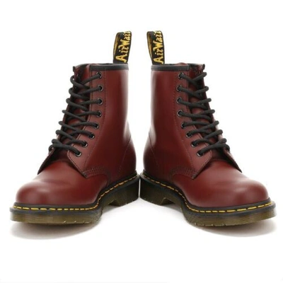 Pre-owned Dr. Martens' Dr. Martens 1460 Smooth Mens Cherry Red Leather Boots Size U.k 12 Eu 47 Us 13