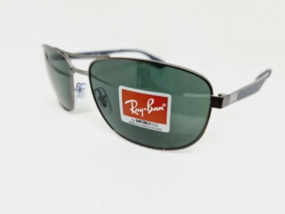 Pre-owned Ray Ban Ray-ban Sunglasses Rb3528 029/9a Gunmetal 3p Dark Green  61mm Polarised | ModeSens