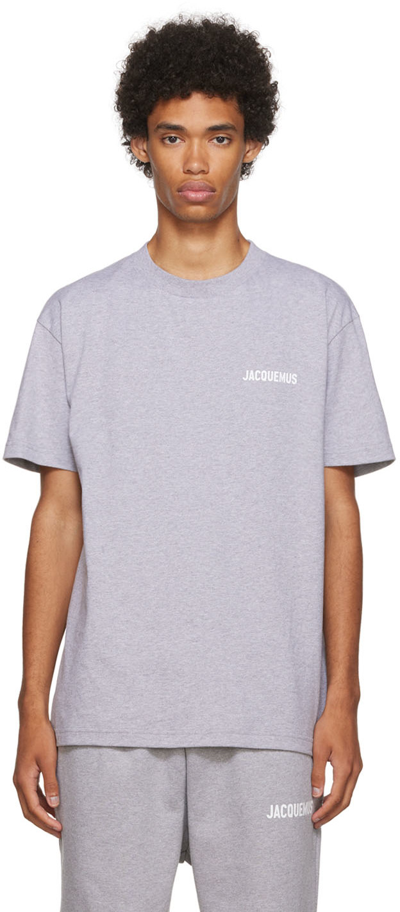 Shop Jacquemus Gray 'le T-shirt' T-shirt In Grey