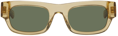 Shop Flatlist Eyewear Beige Frankie Sunglasses In Crystal Sand / Solid