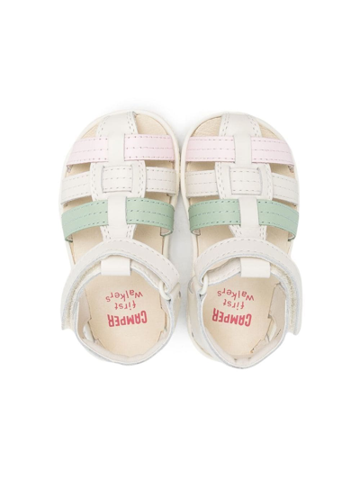 Shop Camper Miko Caged Touch-strap Sandals In White