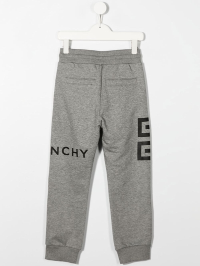 Shop Givenchy 4g Motif Sweatpants In Grey
