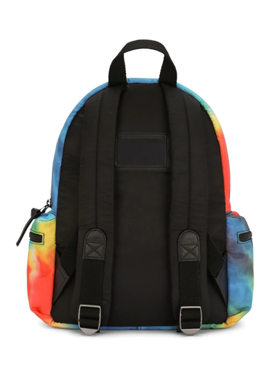 Dolce & Gabbana Tie-dye Backpack In Multicolour