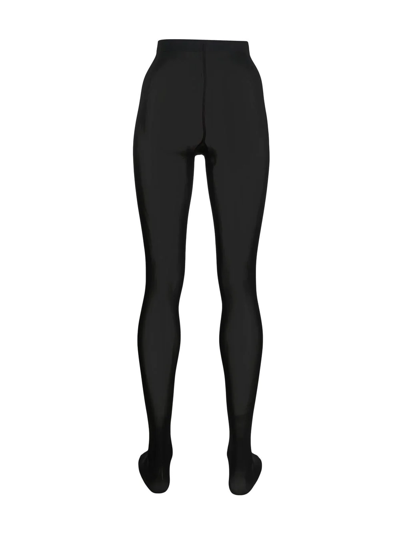 Falke Deluxe High-waisted Tights In Black