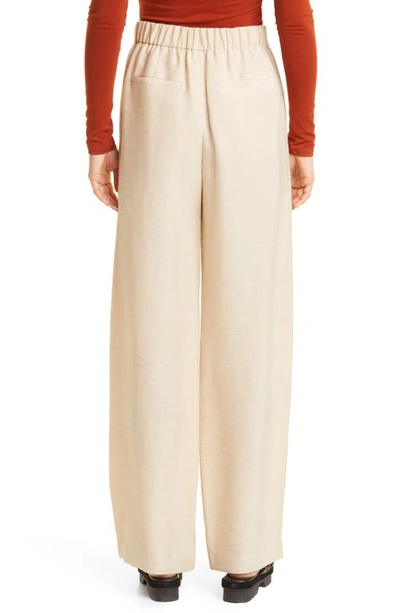 Shop Vince Straight Leg Pull-on Pants In Pale Sand