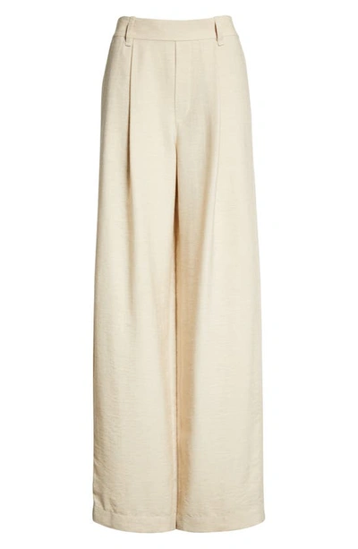 Shop Vince Straight Leg Pull-on Pants In Pale Sand