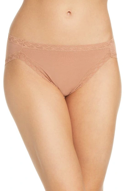 Shop Natori Bliss Cotton French Cut Briefs In Glow