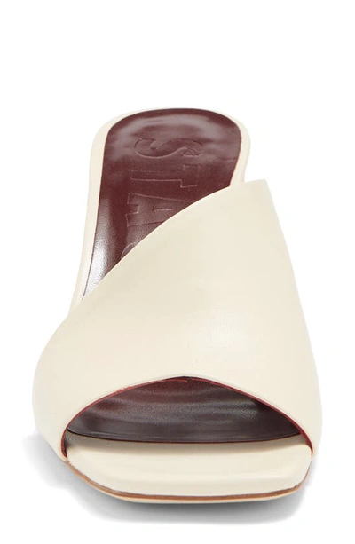 Shop Staud Nevil Slide Sandal In Cream