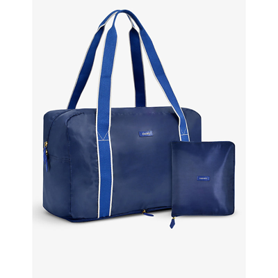 Shop Paravel Fold-up Recycled-nylon Duffle Bag In Navy