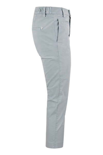 Shop Dondup Ariel - Chino Trousers In Light Blue