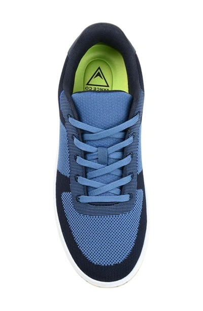 Shop Vance Co. Vance Co Topher Knit Athleisure Sneaker In Blue