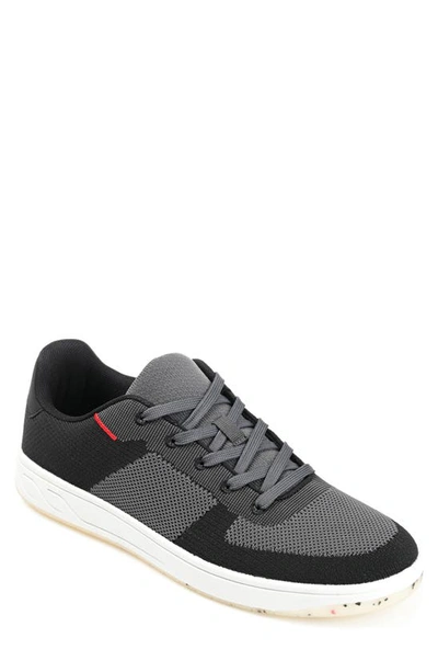 Shop Vance Co. Topher Knit Athleisure Sneaker In Charcoal