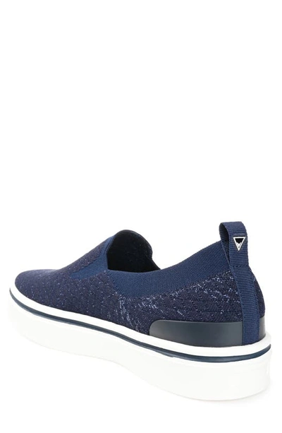 Shop Vance Co. Hamlin Knit Slip-on Sneaker In Blue