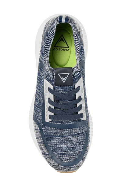 Shop Vance Co. Vance Co Keller Knit Athleisure Sneaker In Blue
