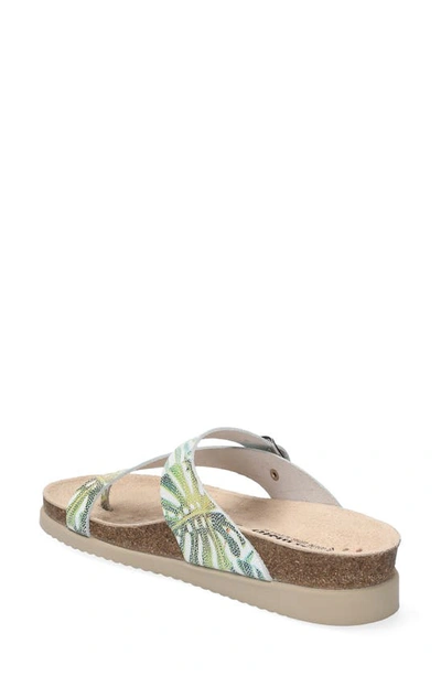 Mephisto Helen Toe Loop Sandal In Green Jungle 29628