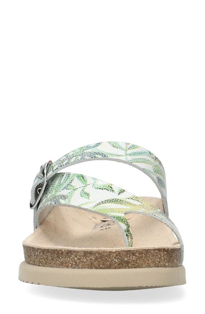 Mephisto Helen Toe Loop Sandal In Green Jungle 29628