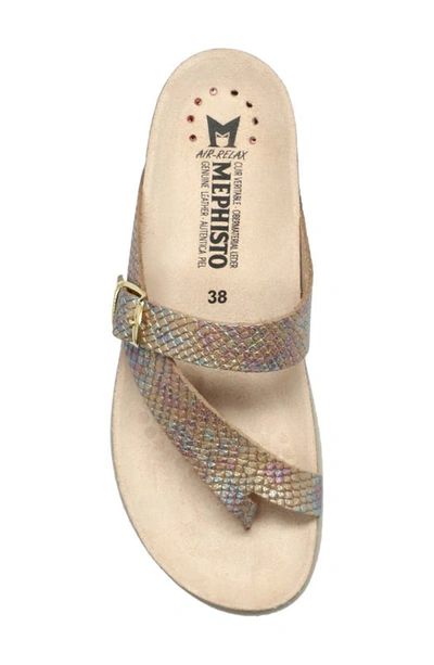 Shop Mephisto 'helen' Sandal In Multicolored Reptilia 20577