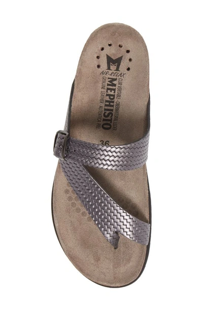 Shop Mephisto 'helen' Sandal In Grey Twist
