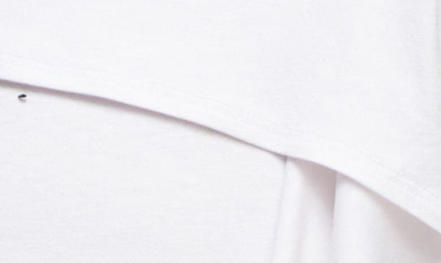 Maternal America Cascade Ruffle Front Maternity/nursing Top In Ivory