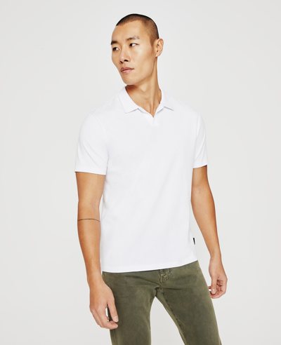 Ag Bryce Short Sleeve Polo In True White