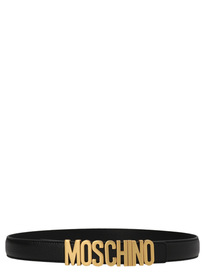 Moschino Logo Belt In Black | ModeSens