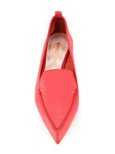 Shop Nicholas Kirkwood 18mm Beya Loafers In Red