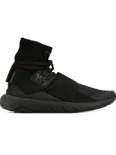 Y-3 Black Qasa Elle High-top Sneakers