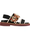 MARNI 'Fussbett' embellished sandals,VINYL45%