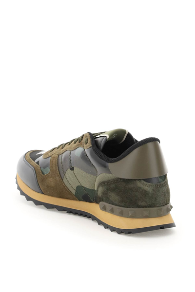 Shop Valentino Garavani Camouflage Rockrunner Sneakers In Mixed Colours