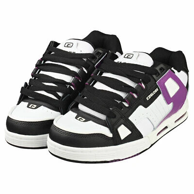 Pre-owned Globe Sabre Herren White Black Purple Sneaker Schlittschuh - 42 Eu