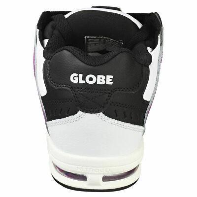 Pre-owned Globe Sabre Herren White Black Purple Sneaker Schlittschuh - 42.5 Eu