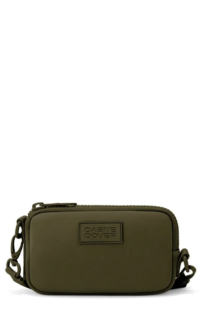 Shop Dagne Dover Mara Phone Sling Crossbody Bag In Dark Moss