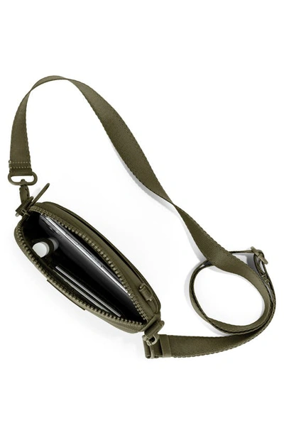 Shop Dagne Dover Mara Phone Sling Crossbody Bag In Dark Moss