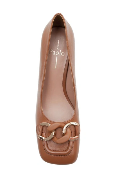 Shop Linea Paolo Phoebe Platform Pump In Cognac