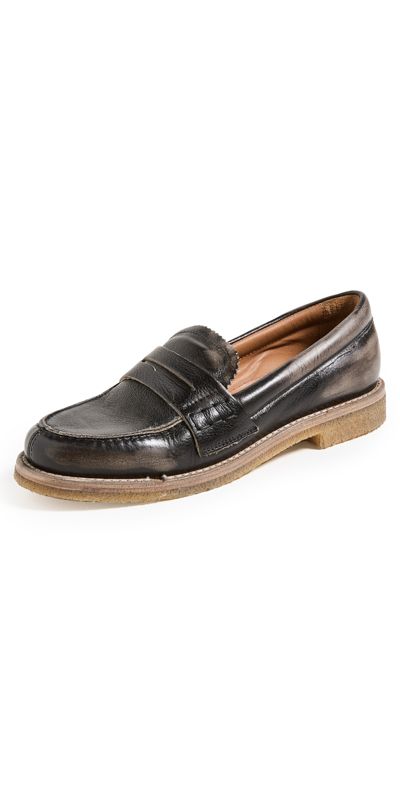 Shop Golden Goose Jerry Mocassino Leather Loafers