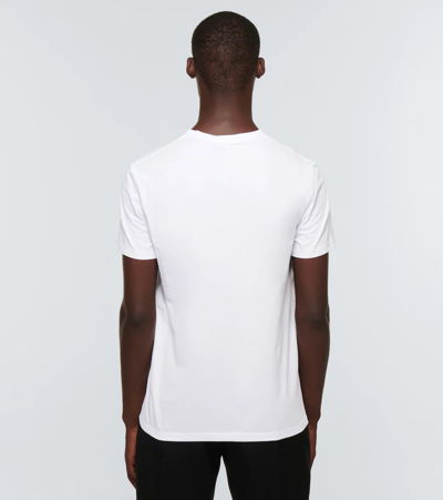 Shop Alexander Mcqueen Logo Cotton T-shirt In White/mix