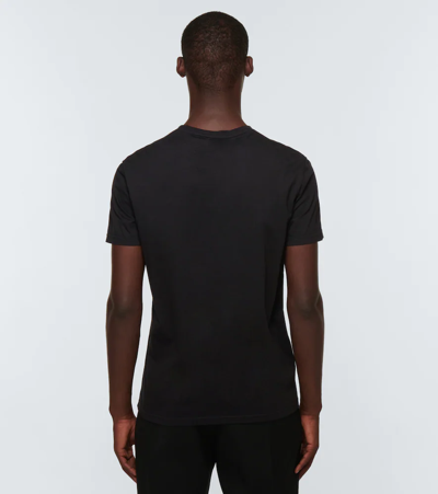 Shop Alexander Mcqueen Logo Cotton T-shirt In Black/mix