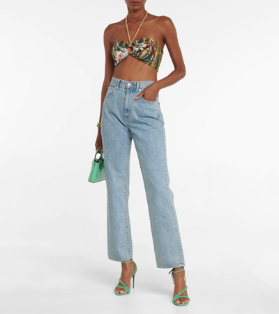 Christian Louboutin Mafaldina Spikes 100 Leather Sandals In Detox