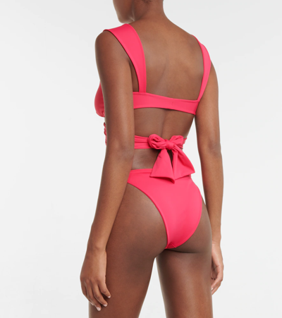 Magda Butrym Wrap-tie Bikini Top In Pink