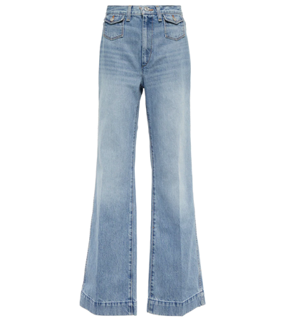 Shop Re/done 70s High-rise Wide-leg Jeans In Vintage Fade