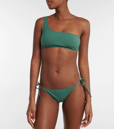 Shop Ulla Johnson Reina One-shoulder Bikini Top In Hanalei